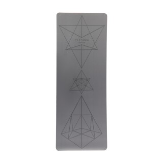 【Clesign】COCO Aurora Yoga Mat 瑜珈墊 4.5mm - Pure Gray(椰子殼纖維新增)