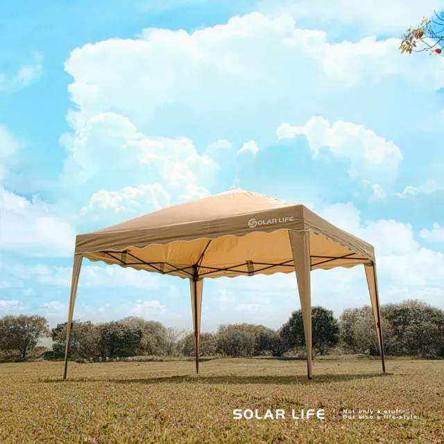 【索樂生活】Solar Life 客廳帳全套組 永久保修 彈開式炊事帳篷二代 附收納袋(27秒帳客廳帳 速搭停車棚)