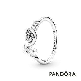 【Pandora官方直營】母親節送禮 「Mum」字樣愛心戒指