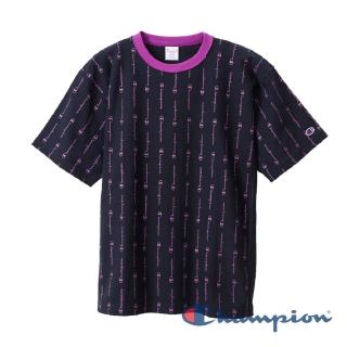 【Champion】官方直營-RW滿版Logo短袖Tee-9.4oz-男(深藍色)