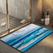 【帕斯特地墊】油畫款-快速吸水防滑加厚硅藻土軟式地墊 浴室廁所 廚房 腳踏墊(地墊)
