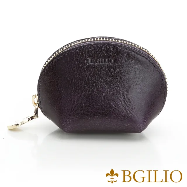 【Bgilio】牛皮優雅貝殼零錢包-4色-小(1944.303A)