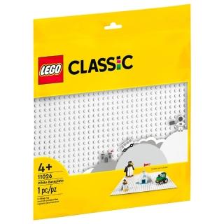 【LEGO 樂高】11026 Classic 經典基本顆粒系列 - 白色底板(2入)