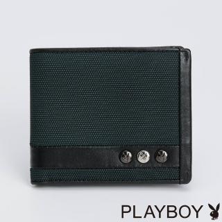 【PLAYBOY】基本短夾 Steel系列(藍色)
