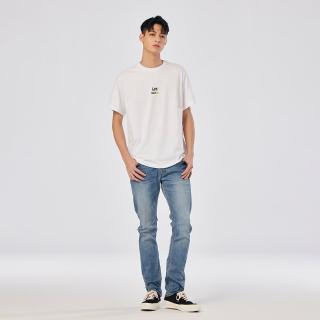 【Lee 官方旗艦】男裝 牛仔褲 / 709 低腰合身小直筒 中藍洗水 / Lee x Smiley 聯名(LL220081473)