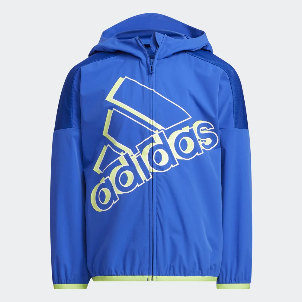 【adidas 官方旗艦】LOGO 連帽外套 童裝 HT4909