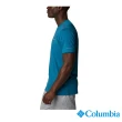 【Columbia 哥倫比亞 官方旗艦】男款-Omni-Shade☆UPF50快排短袖上衣-藍色(UAE03220BL / 2022年春夏商品)