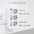 【KINYO】高溫斷電•新安規3P3開3多插頭分接器/分接式插座-三入組(GI-333)