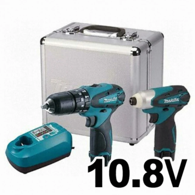 【MAKITA 牧田】10.8V震動起子電鑽+衝擊起子機雙機組DK1493(DK1493)