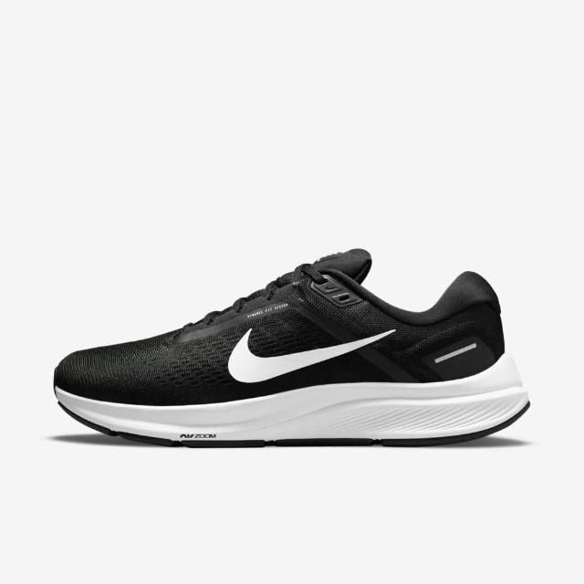 【NIKE 耐吉】Nike Air Zoom Structure 24    男 慢跑鞋 運動 訓練 透氣 舒適 黑白(DA8535-001)