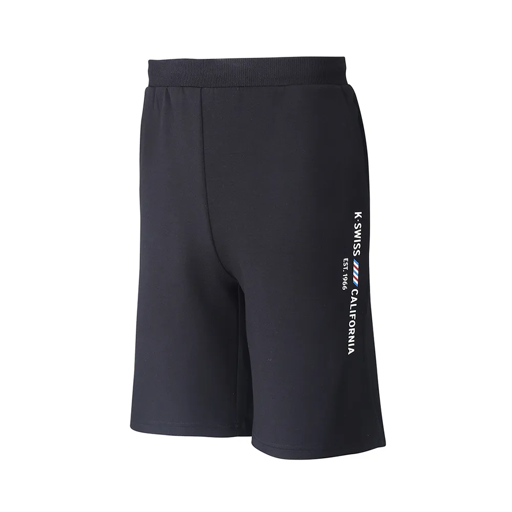 【K-SWISS】運動休閒短褲 Color Stripes Shorts-男-黑(106113-008)