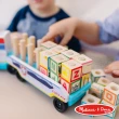 【Melissa & Doug 瑪莉莎】汪汪隊積木貨櫃車(PAW Patrol 官方授權)