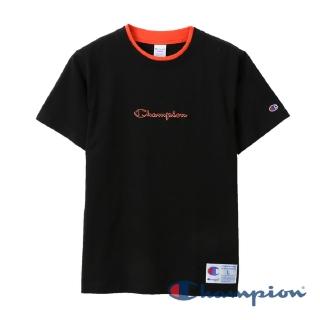 【Champion】官方直營-AS刺繡字型短袖TEE-男(黑色)