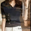 【Lockers 木櫃】春夏冰絲短袖針織上衣 L111040602(短袖針織上衣)