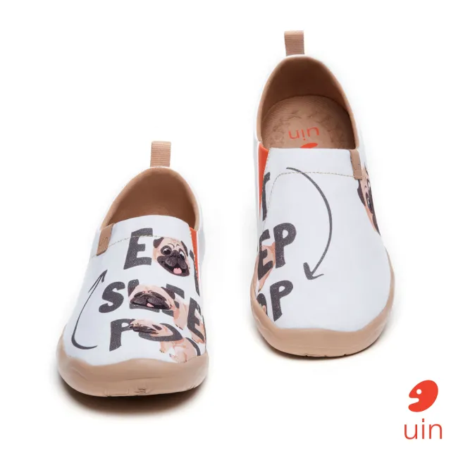 【uin】西班牙原創設計 男鞋 巴哥的一天彩繪休閒鞋M1010032(彩繪)