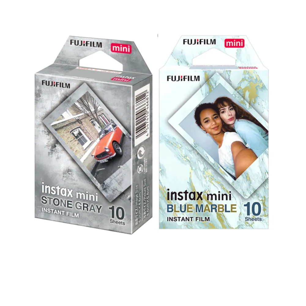 【FUJIFILM 富士】instax mini 卡通拍立得底片 2入組(石灰岩/天青石)