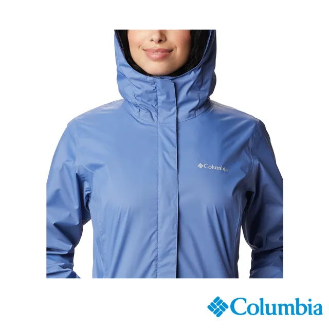 【Columbia 哥倫比亞 官方旗艦】女款-Omni-TECH防水外套-藍色(URR24360BL  / 2022年春夏商品)