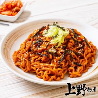 【上野物產】韓式辣醬豬肉炒麵32包(300g±10%/麵體+醬包/包)
