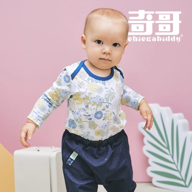 奇哥奇哥 Chic a Bon 嬰幼童裝 可愛熊滿版印花包屁衣/連身衣(6-24個月)