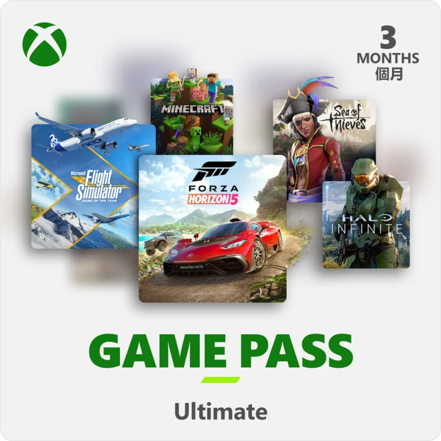 Microsoft 微軟Microsoft 微軟 XBOX Game Pass 3個月訂閱卡終極版含LiveGold金會員- ESD 數位下載版
