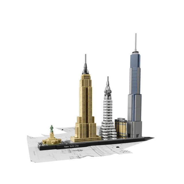 【LEGO 樂高】建築系列 21028 New York City(紐約地標建築 模型玩具)