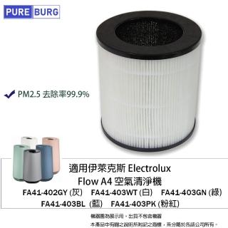 【PUREBURG】適用Electrolux伊萊克斯Flow A4空氣清淨機FA41-402GY 403WT 403GN 403BL 副廠濾網