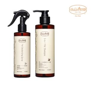 【Baan 貝恩】三合一洗寵沐浴露250ml+除臭淨味噴霧250ml
