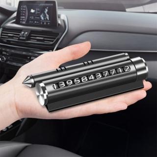 【DoLiYa】多功能臨時停車牌附香薰條(車用手機支架 車窗擊破器 車用香薰 臨時停車電話牌)
