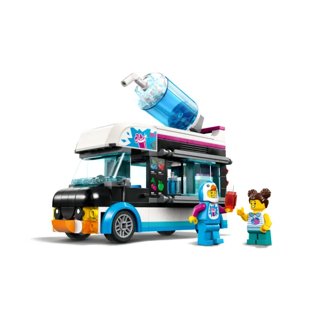 【LEGO 樂高】城市系列 60384 企鵝冰沙車(玩具車 交通工具 DIY積木)