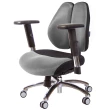 【GXG 吉加吉】低雙背DUO KING 鋁腳/SO金屬扶手 工學椅(TW-3005 LU5)