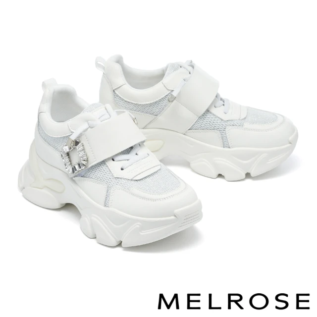MELROSE 美樂斯 極簡時髦純色飛織布方頭高跟短靴(黑)