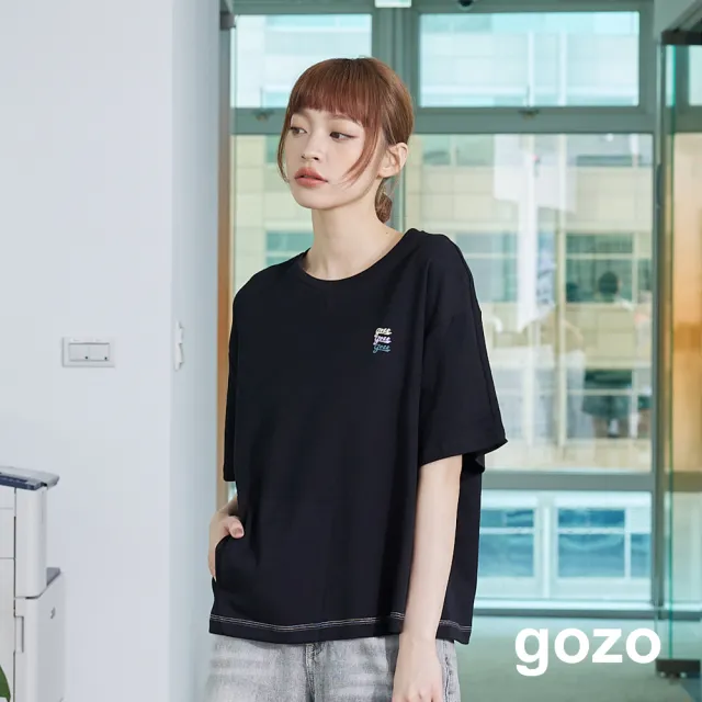 【gozo】gozo三次方口袋造型T恤(兩色)