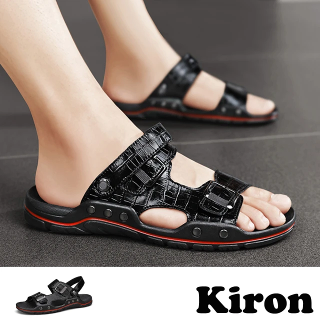 Kiron 縫線休閒鞋/手工縫線個性束帶時尚復古休閒鞋-男鞋