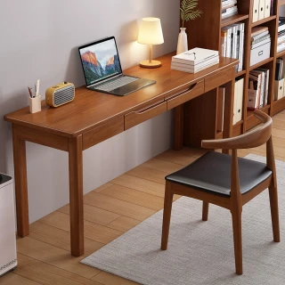 【HappyLife】全實木窄書桌 45x100公分 Y11395(電腦桌 工作桌 餐桌 桌子 木桌 實木桌 木頭桌 辦公桌 餐桌)