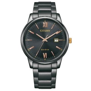 【CITIZEN 星辰】PAIR 羅馬大三針光動能男錶/40mm(BM6976-72E)