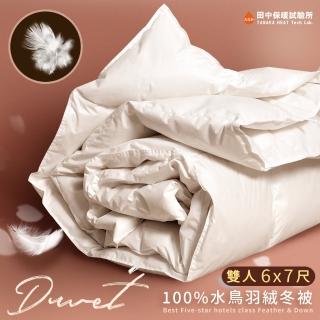 【田中保暖】雙人6x7尺 星級飯店專用 100%水鳥羽絨被 羽絨被 冬被 臺灣製
