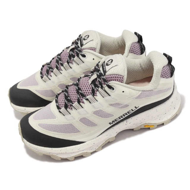 MERRELLMERRELL 戶外鞋 Moab Speed 女鞋 白 紫 輕量 黃金大底 耐磨 透氣 越野 登山鞋(ML500320)