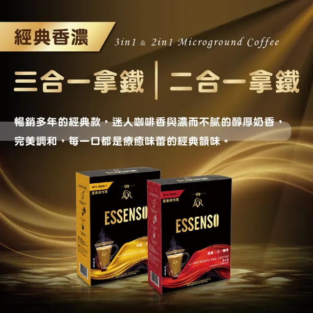 【東勝ESSENSO】微磨三合一咖啡x3盒(25g x 12入/盒)