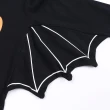 【橘魔法】黑蝙蝠翅膀圖案造型包屁衣+帽子 (萬聖節服裝 萬聖節 角色扮演 裝扮 男童 女童 童裝)