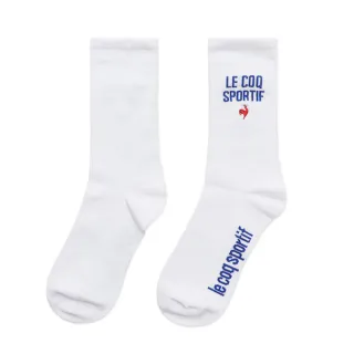 【LE COQ SPORTIF 公雞】中筒襪/運動襪/休閒襪 男女-經典紅藍白色-LWR03203
