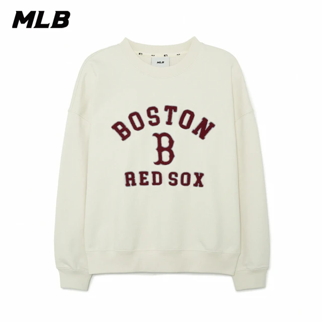 MLB 小Logo長袖大學T 波士頓紅襪隊(3AMTB033
