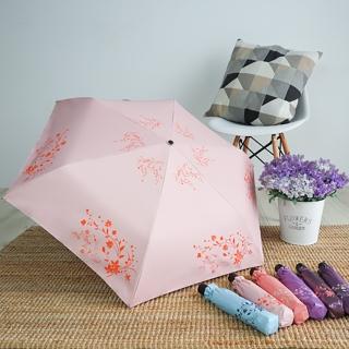 【雨之戀】環保紗降溫10度C自動傘 紫芳草(雨傘 折疊傘 遮陽傘 降溫涼感)