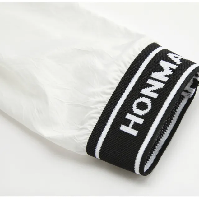 【HONMA 本間高爾夫】女款七分袖薄運動小高領外套 日本高爾夫球專櫃品牌(S~L、白色、天藍任選 HWJC302R614)