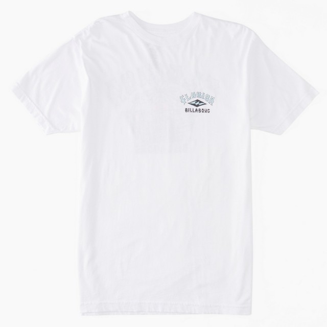 【BILLABONG】BILLABONG 男FLAMINGO ARCH SS短袖上衣 白 休閒(ABYZT02036233WHT)