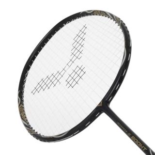 【VICTOR 勝利體育】極速穿線拍4U JS-800HT-C-4U 黑金銀(羽毛球 球拍 訓練 勝利)