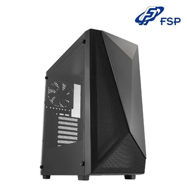 【FSP 全漢】CMT195B ATX電腦機殼{黑}(顯卡限長34cm/塔扇限高16.5cm/壓克力側透)