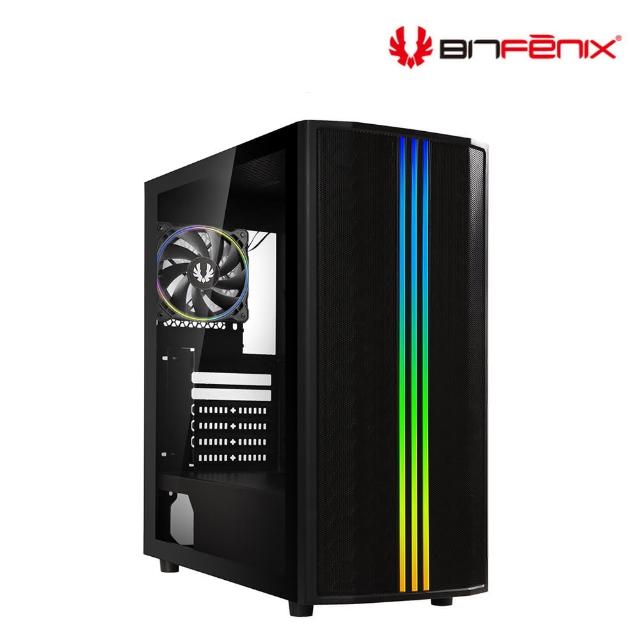 【BitFenix 火鳥】亞瑟之劍 鐵網版{黑} ATX 電腦機殼(顯卡限長38cm/塔扇限高16.3cm/玻璃側透/Type-C)