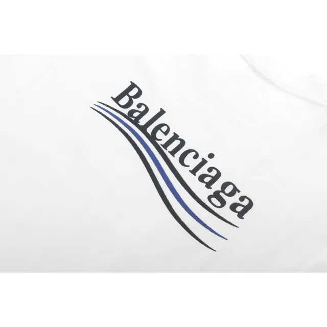 【Balenciaga 巴黎世家】Political Campaign 可樂刺繡 T-shirt(白色)