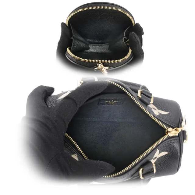 【Louis Vuitton 路易威登】Papillon BB Monogram 雙色牛皮迷你圓筒包(M45980)