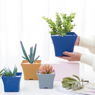 【PS Mall】安全PP材質 北歐簡約風格 方型花盆 6入(J220)